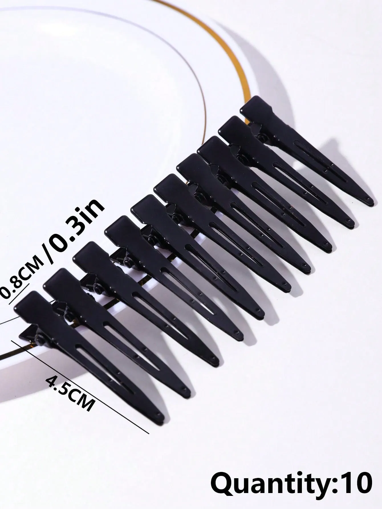 10pcs Solid Hair Clip for Women Barrette Styling Hair Accessories