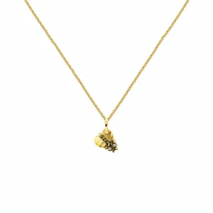 18 Karat Yellow Gold Thoughtful Beetle charm pendant with Diamonds and Tsavorites