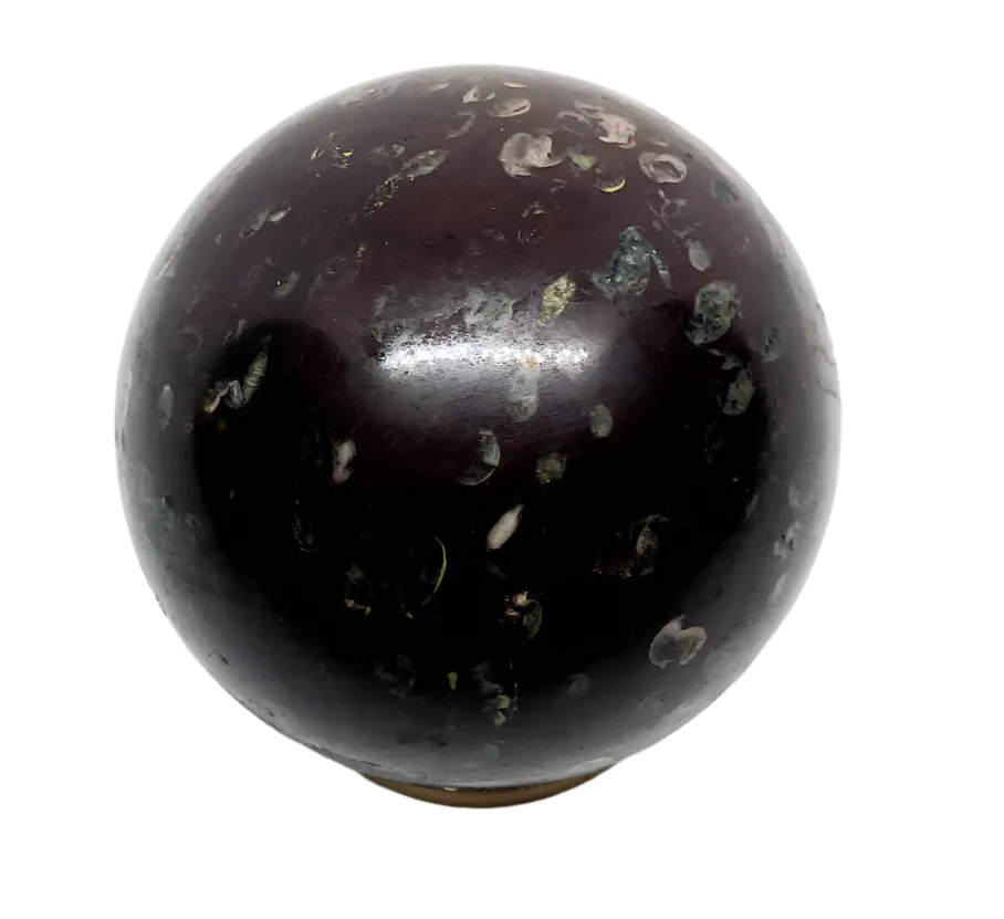 310G Black Plum Blossom Jade Crystal Sphere