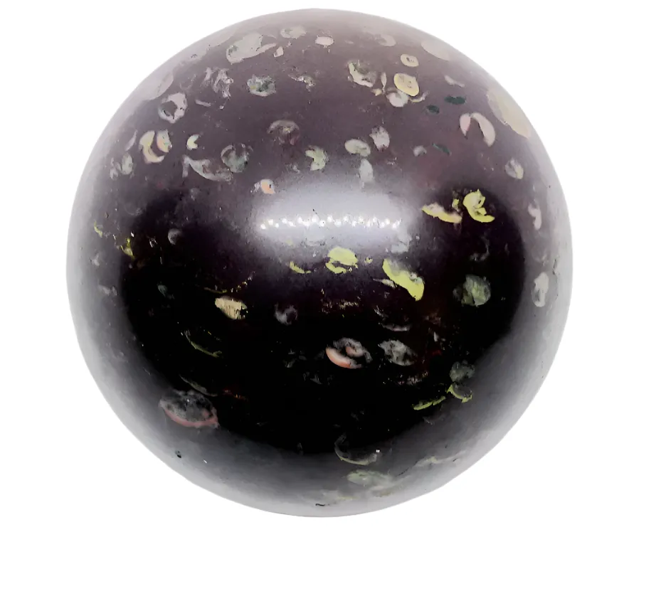 310G Black Plum Blossom Jade Crystal Sphere