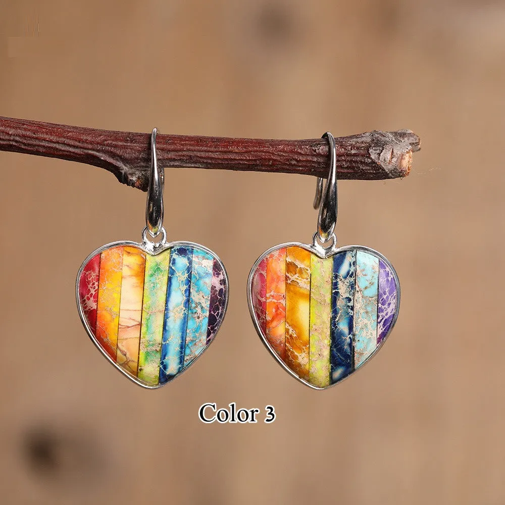 925 Sterling Silver Gemstone Earrings | Healing Crystal Earrings