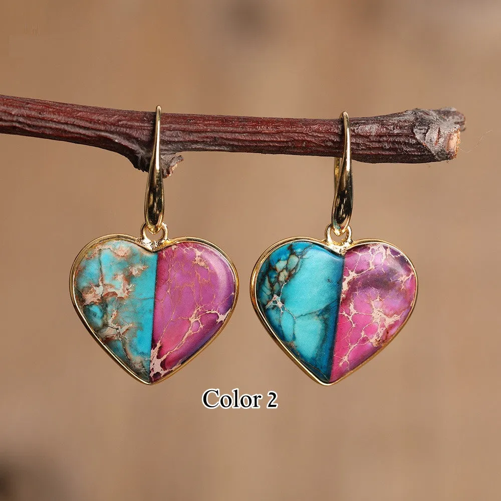 925 Sterling Silver Gemstone Earrings | Healing Crystal Earrings