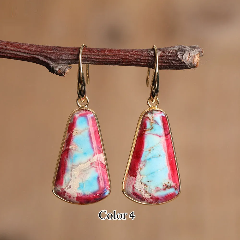 925 Sterling Silver Gemstone Earrings | Healing Crystal Earrings