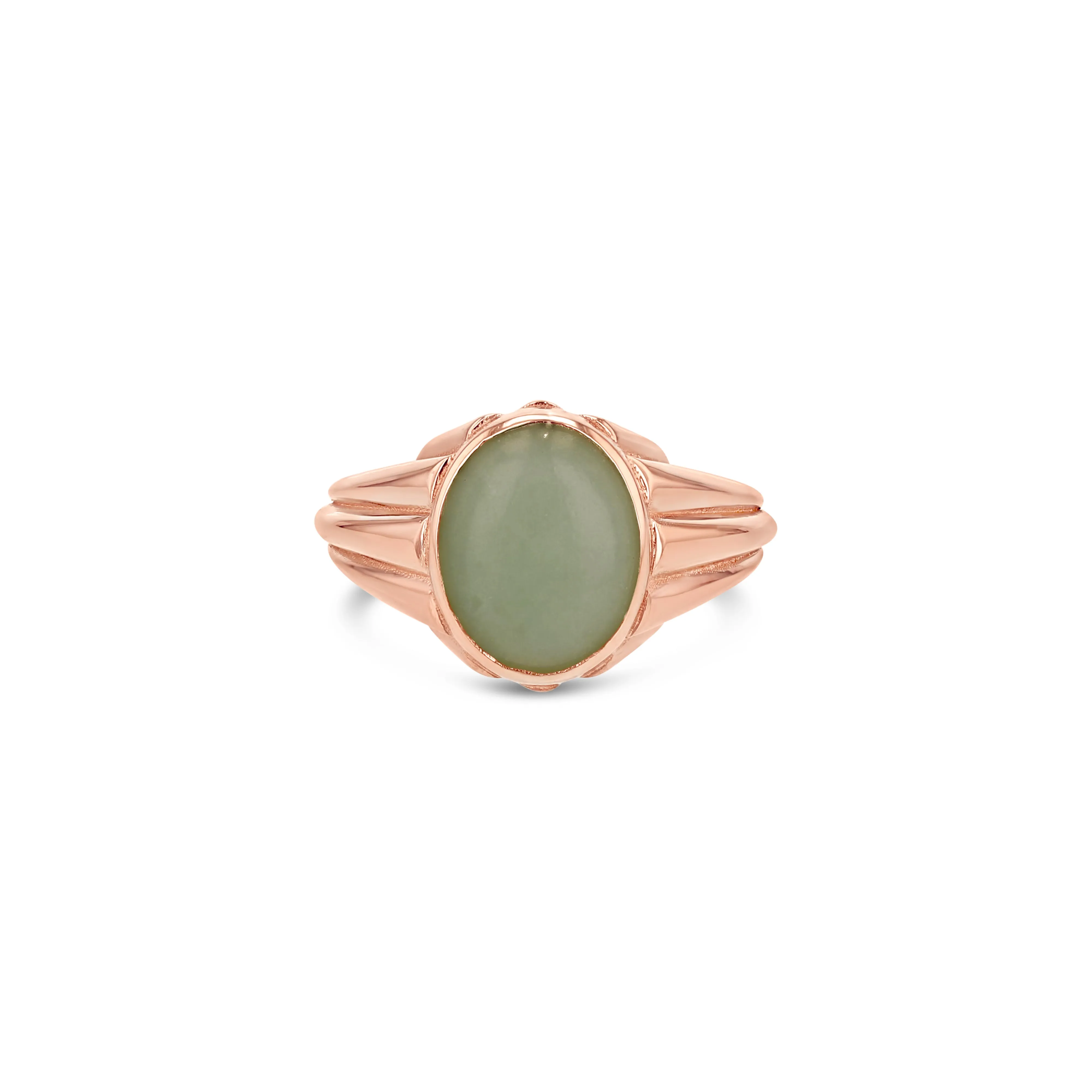 Aquamarine Column Ring - Vertical