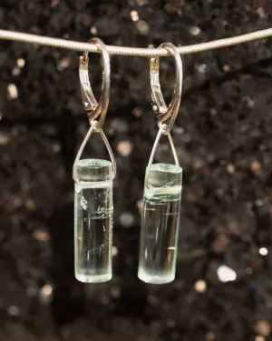 Aquamarine Crystal Earrings