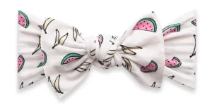 Baby Bling Banana Melon Printed Knot Headband