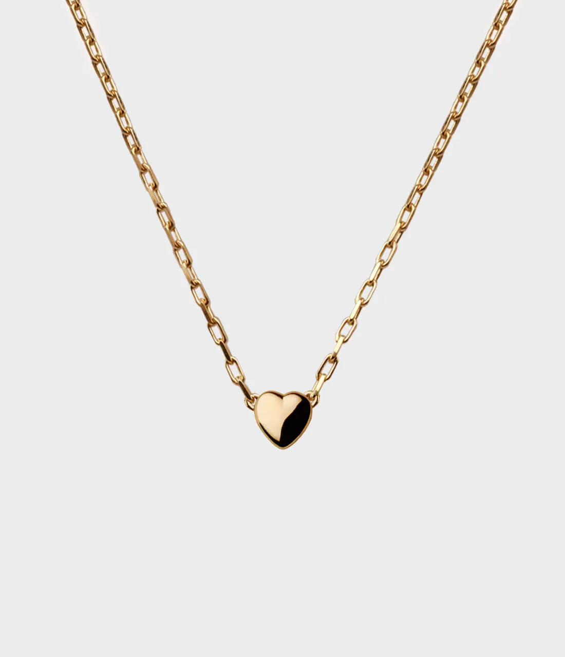 Dainty Heart Necklace / 9 Carat Yellow Gold / No Stones