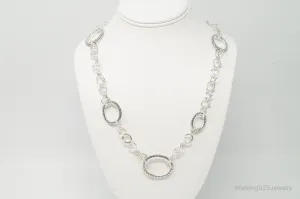 Designer Michael Dawkins Link Sterling Silver Necklace