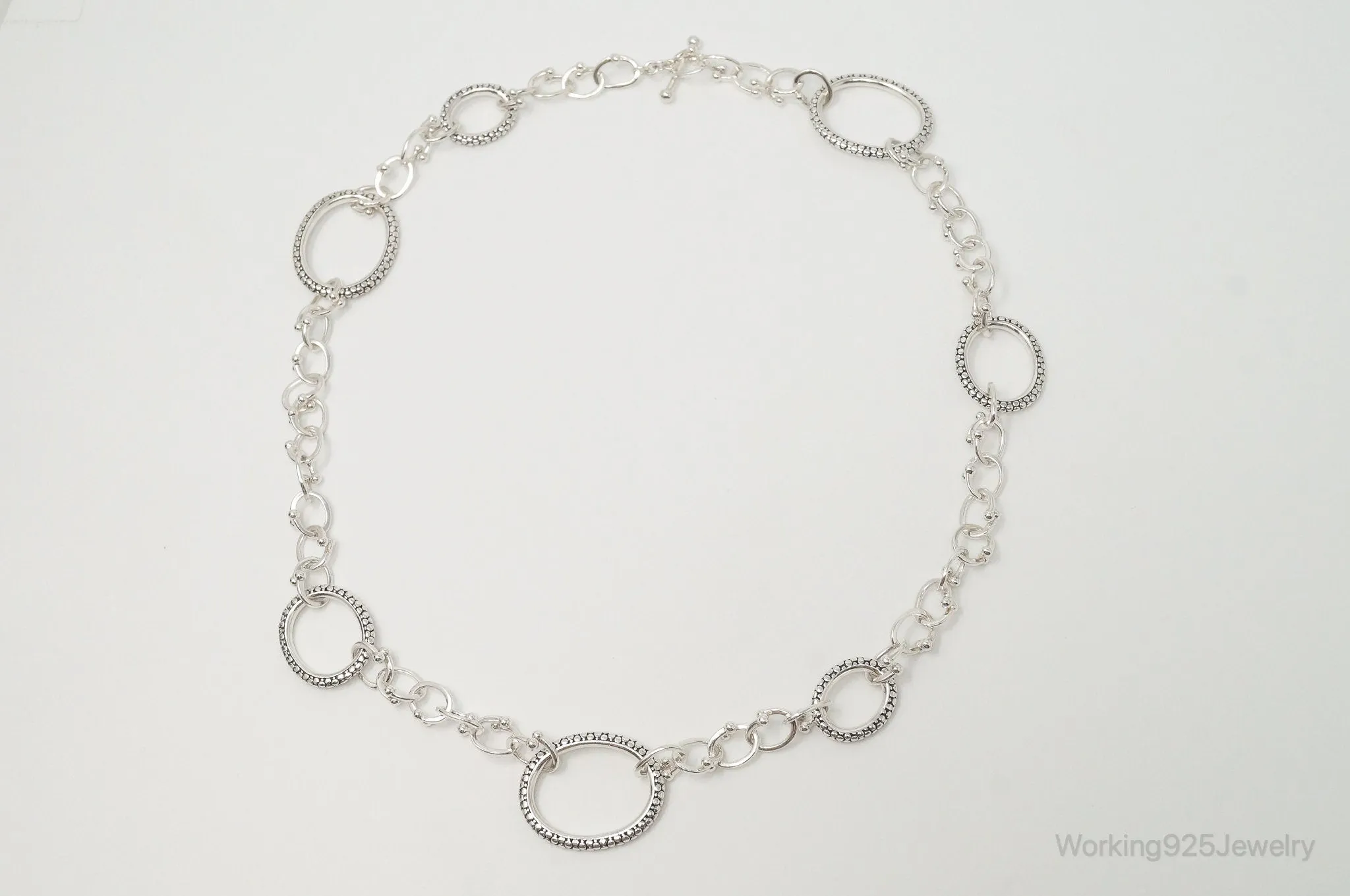 Designer Michael Dawkins Link Sterling Silver Necklace