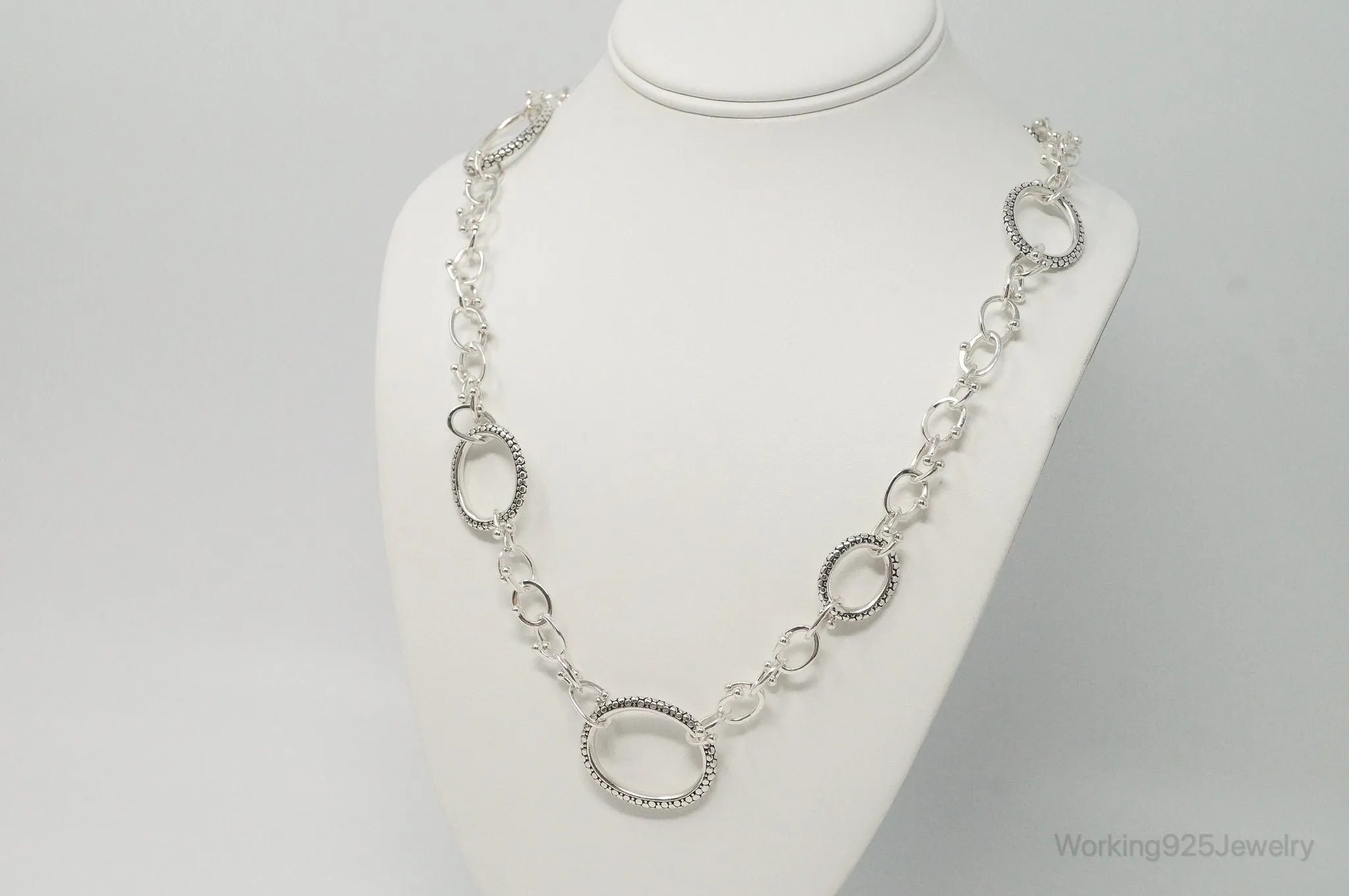 Designer Michael Dawkins Link Sterling Silver Necklace