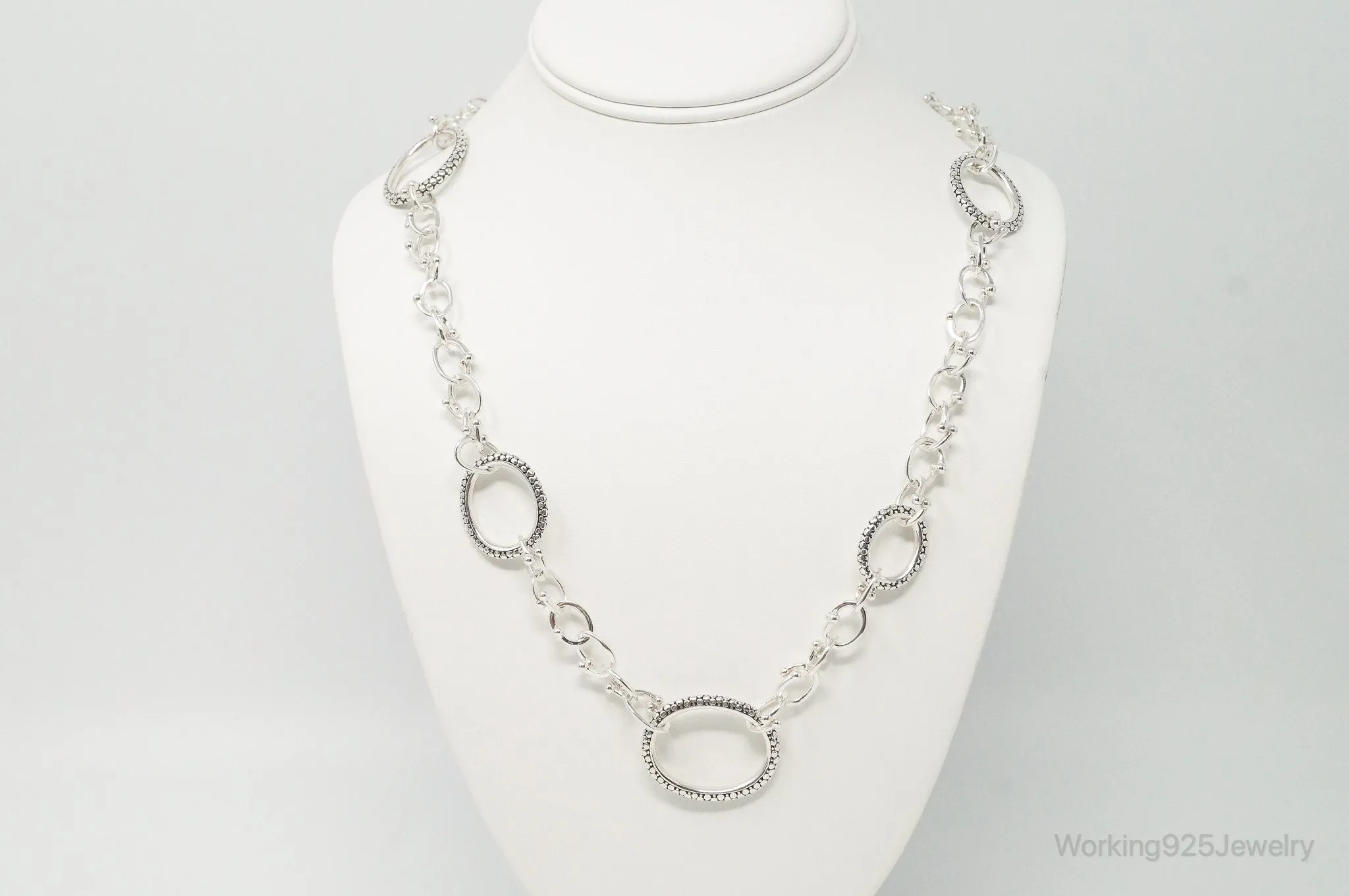 Designer Michael Dawkins Link Sterling Silver Necklace