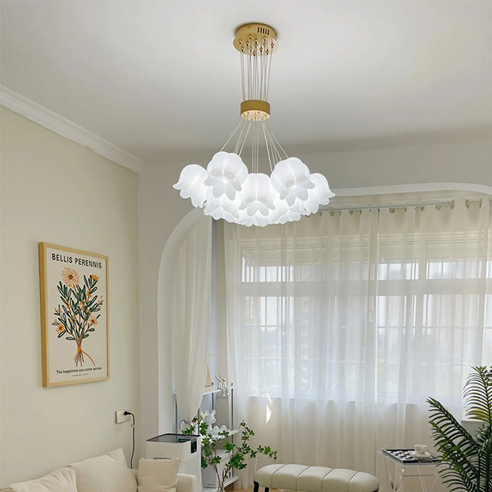 Elegant Floral Pendant Light