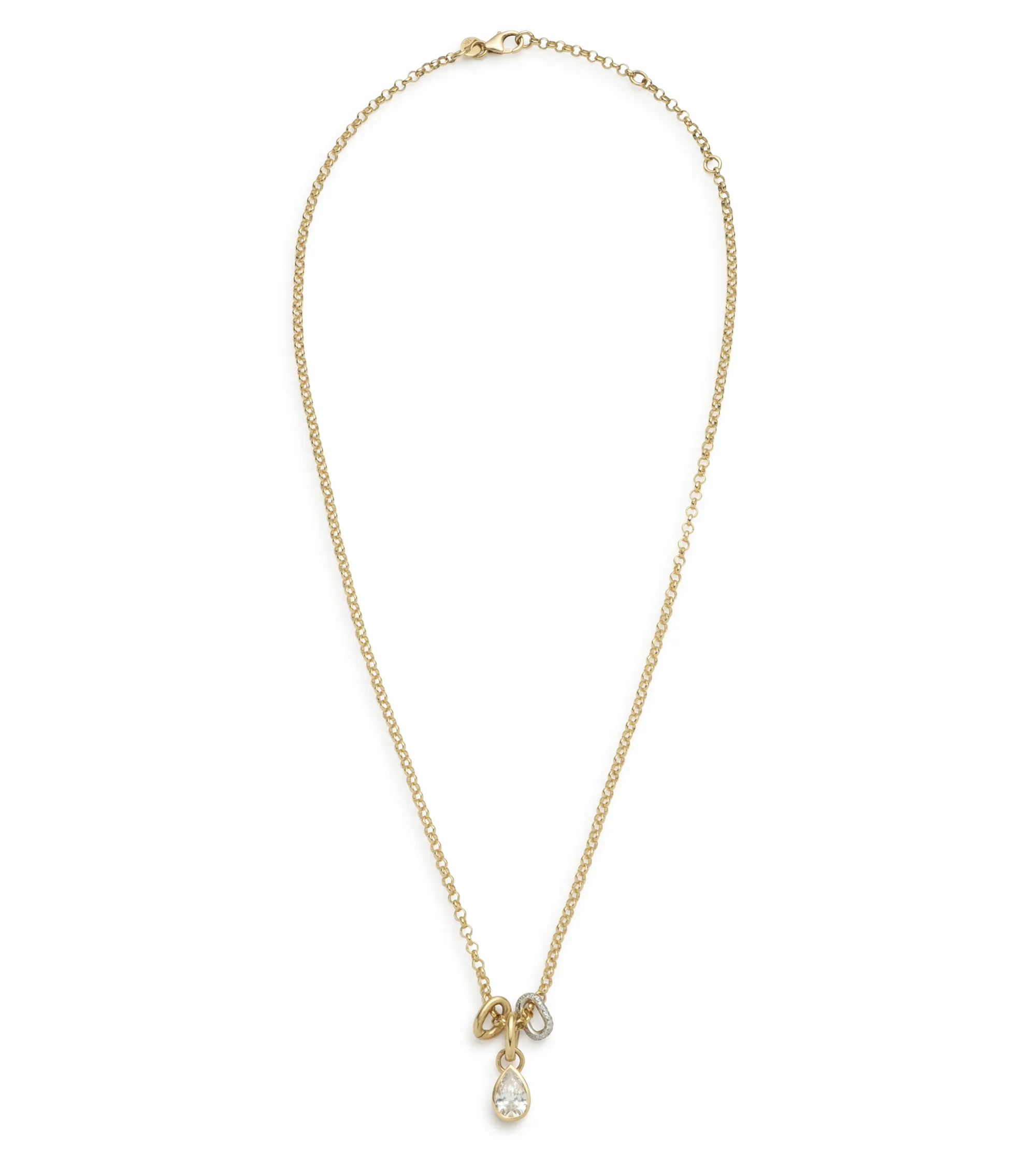 Forever & Always a Pair : Diamond Small Belcher Pave Feature Abacus Chain