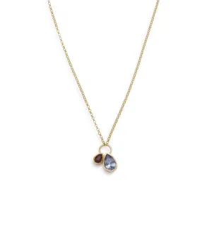 Forever & Always a Pair : Lilac Sapphire and Ruby Stationary Chain