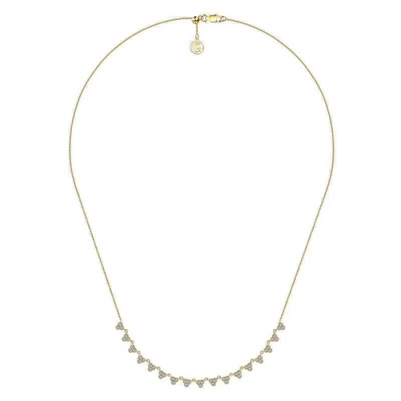 Gabriel & Co. 14k Yellow Gold Lusso Diamond Necklace