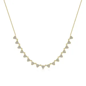 Gabriel & Co. 14k Yellow Gold Lusso Diamond Necklace