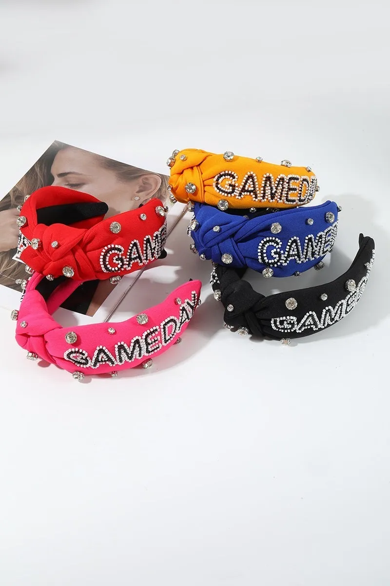 Game day team spirit rhinestone headband