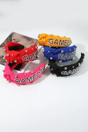 Game day team spirit rhinestone headband