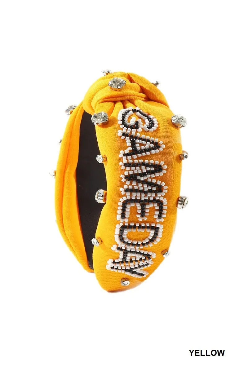 Game day team spirit rhinestone headband