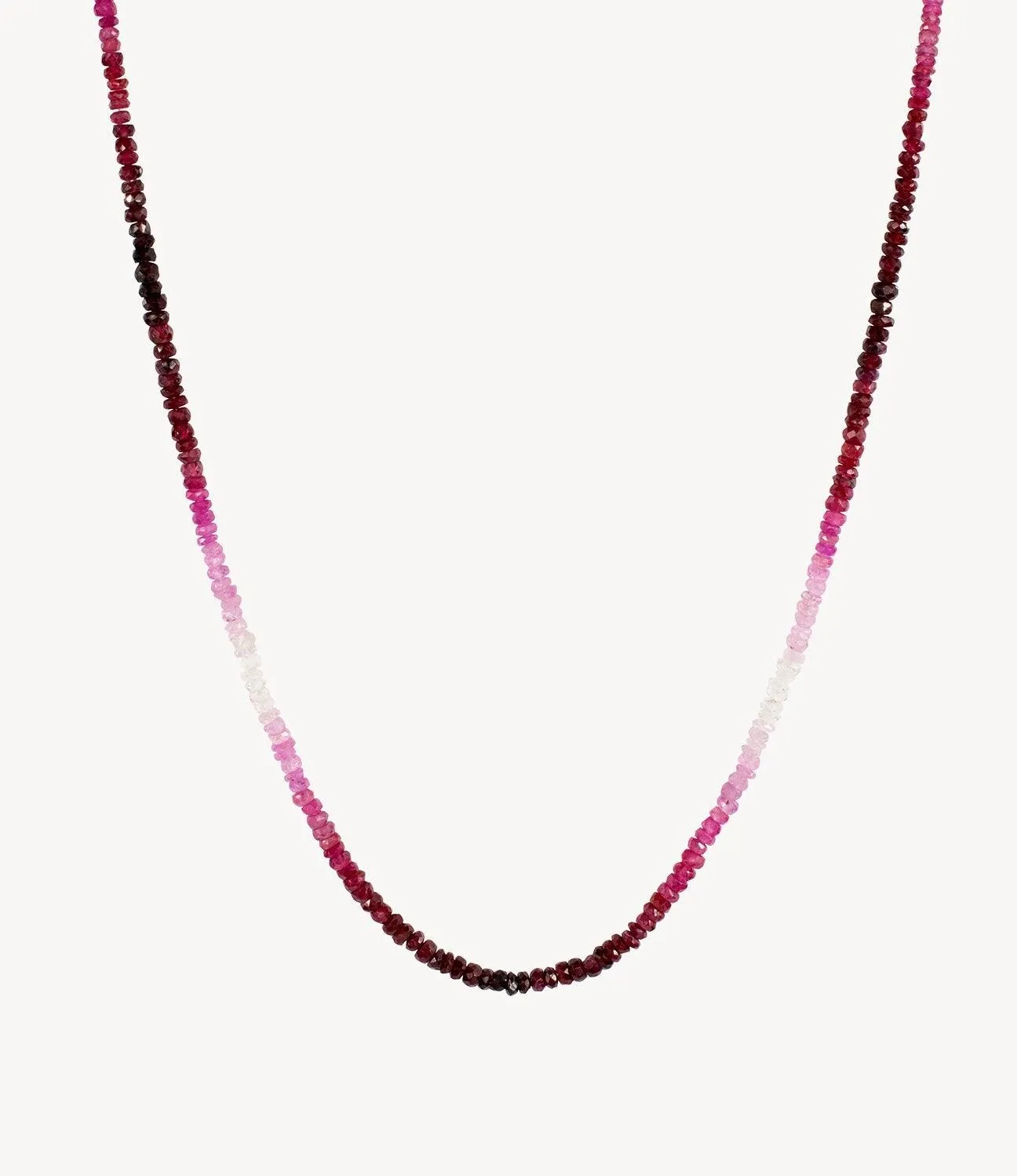 Graduated Ruby Beaded Chain