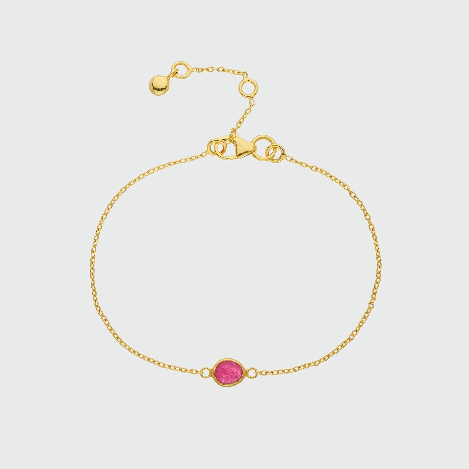 Hampton Ruby & Gold Vermeil Bracelet