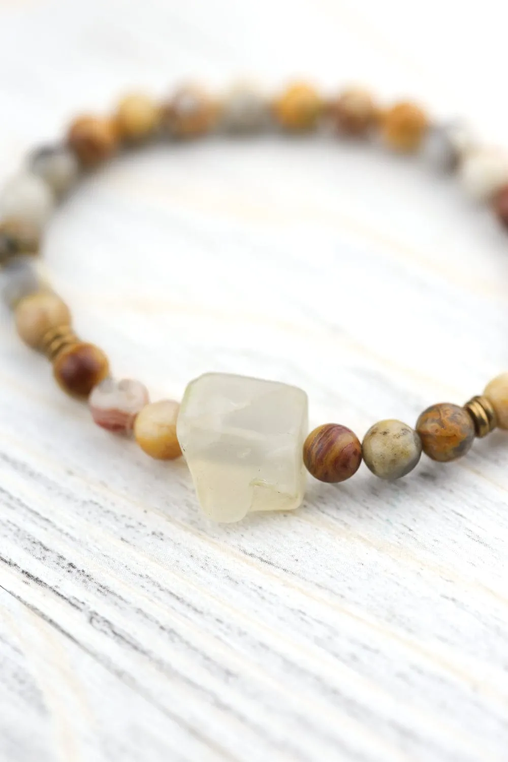 Harmonizing Jasper & Moonstone Bracelet