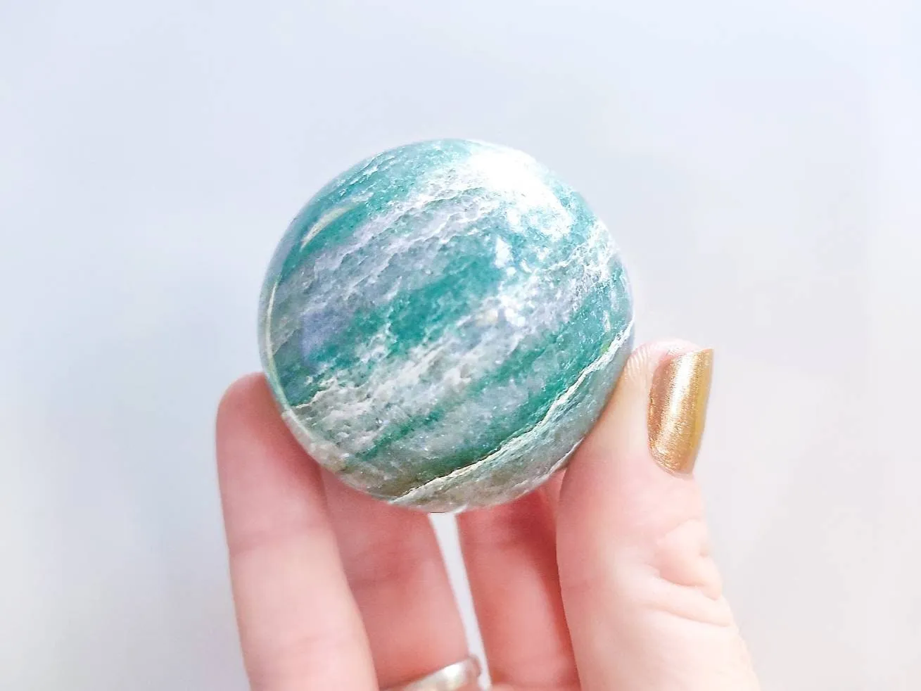 Himalayan Green Jade Crystal Sphere