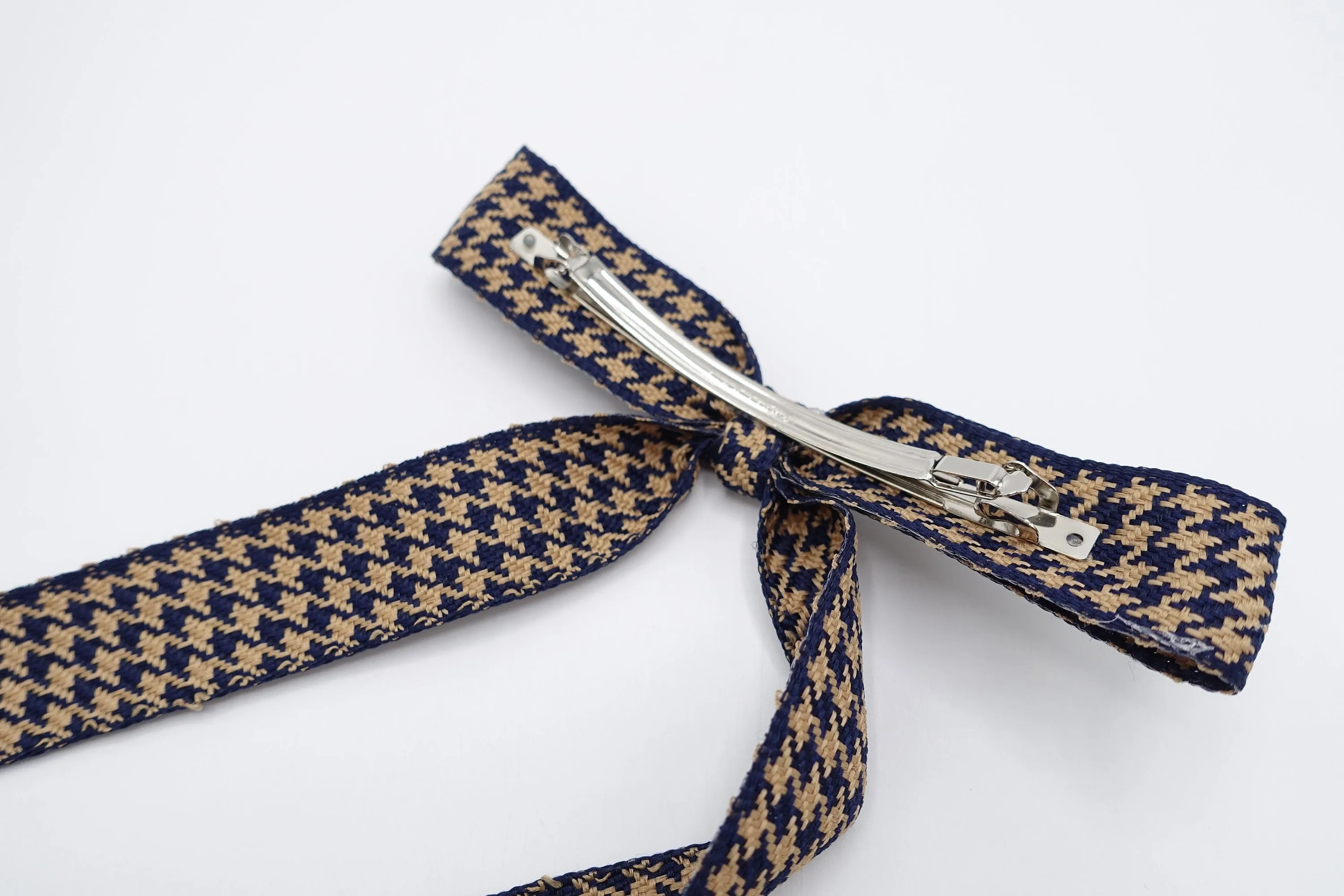 houndstooth hair bows for women