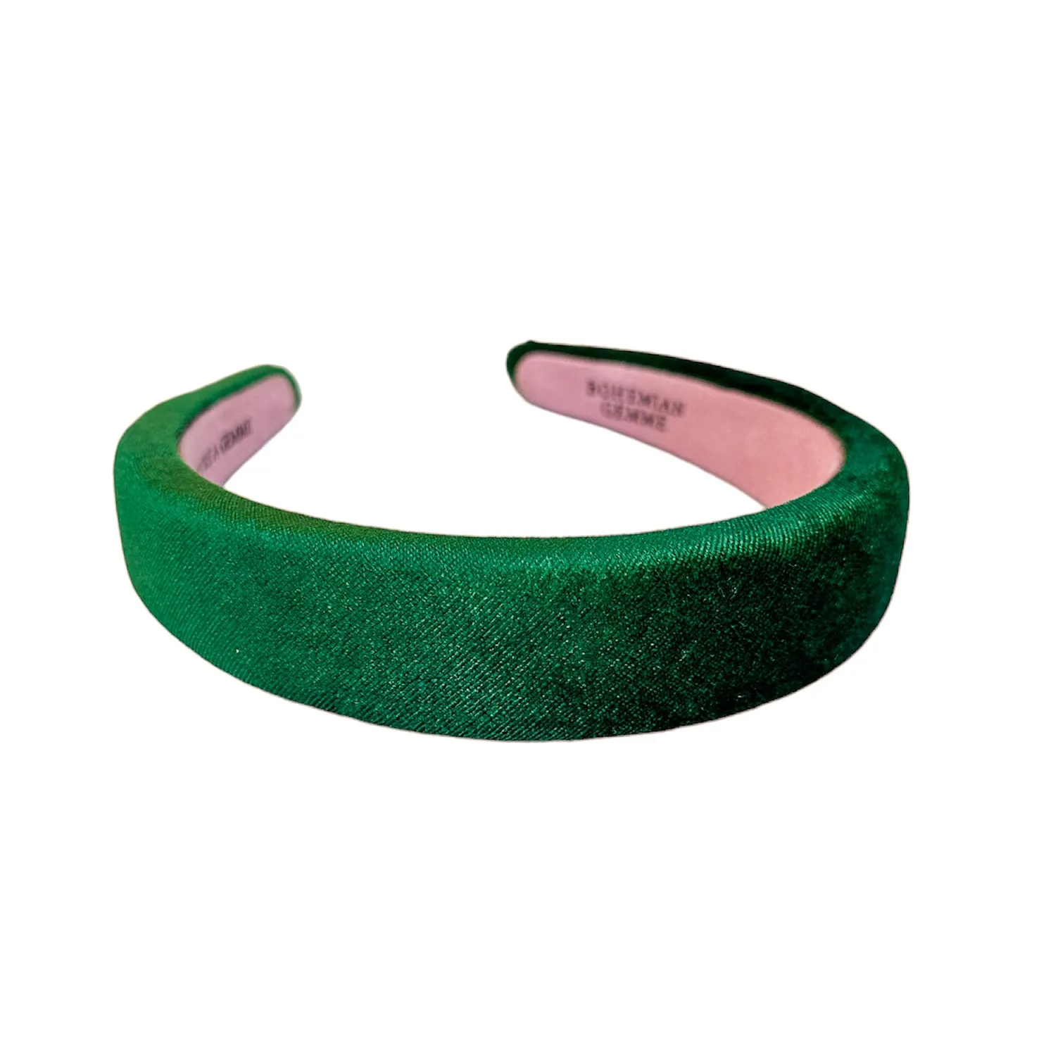 Hunter Green Velvet Slim Headband