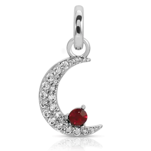 July Ruby Birthstone Charm - Moon (Rewards Store)