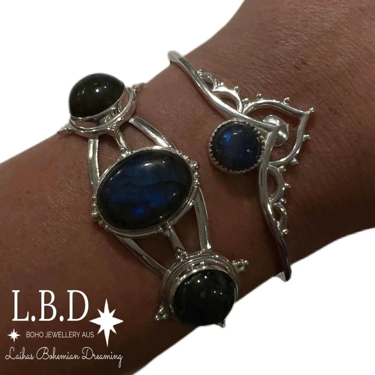 Laihas Daisly Boho Labradorite Bangle