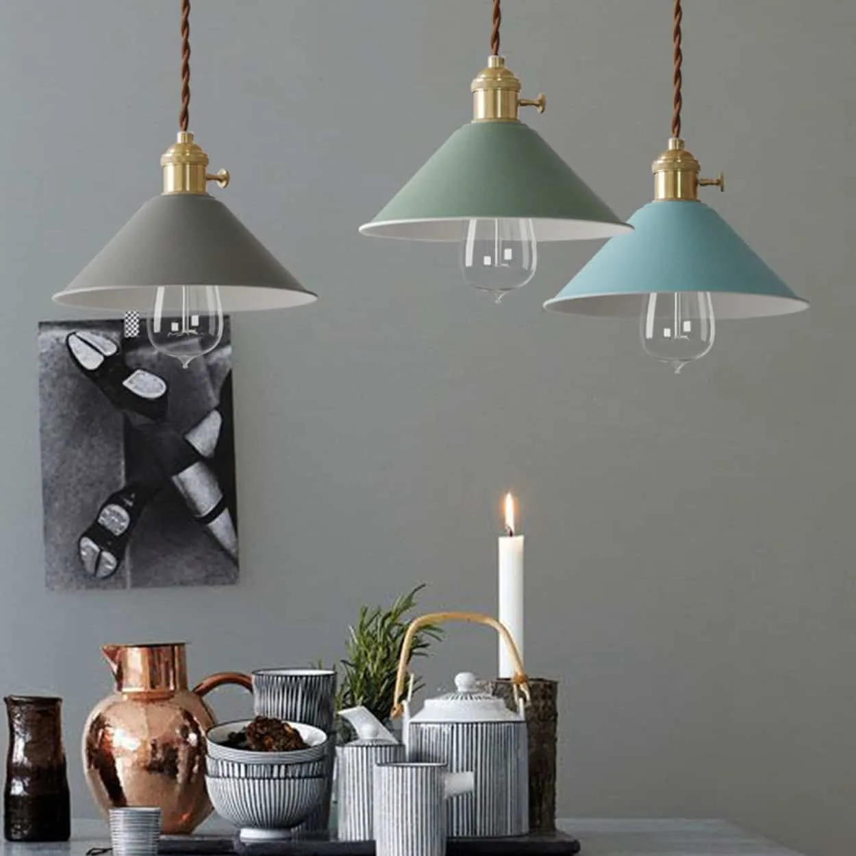 Maarosi Pastel Shades Scandi Pendant Lamp