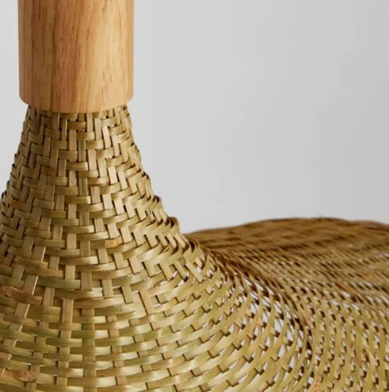 Madhada Bamboo Weave Straw Hat Pendant Lamp