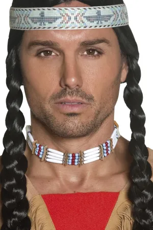 Native American Inspired Choker, White