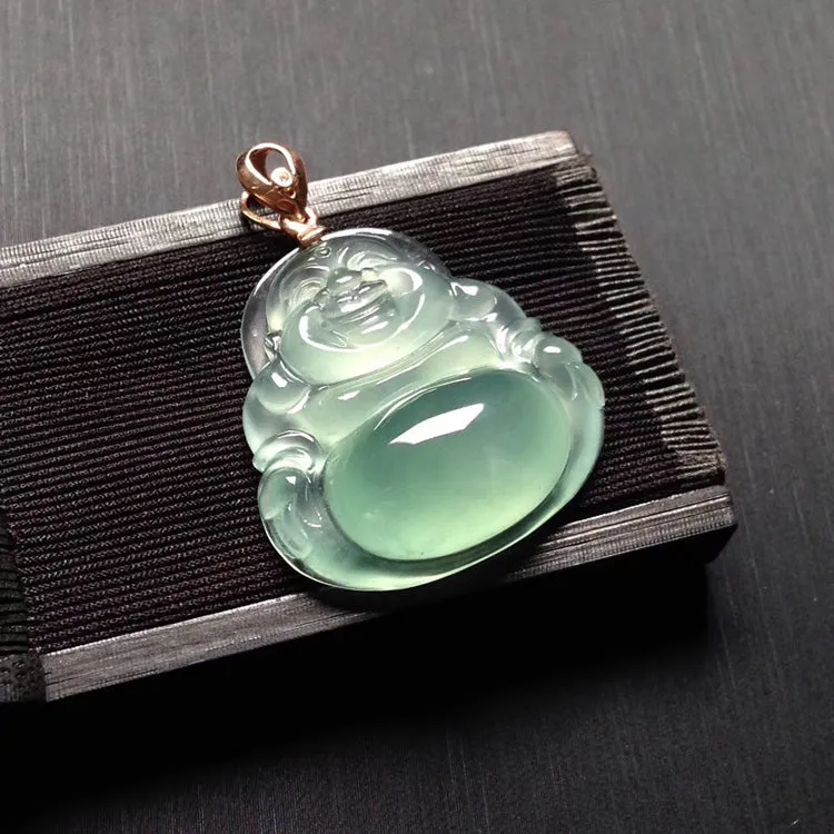 Natural Jade Pendant Jadeite Buddha Pendant PT538