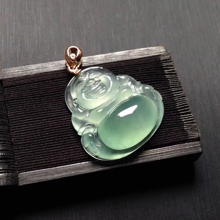 Natural Jade Pendant Jadeite Buddha Pendant PT538