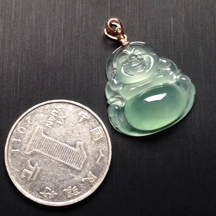 Natural Jade Pendant Jadeite Buddha Pendant PT538