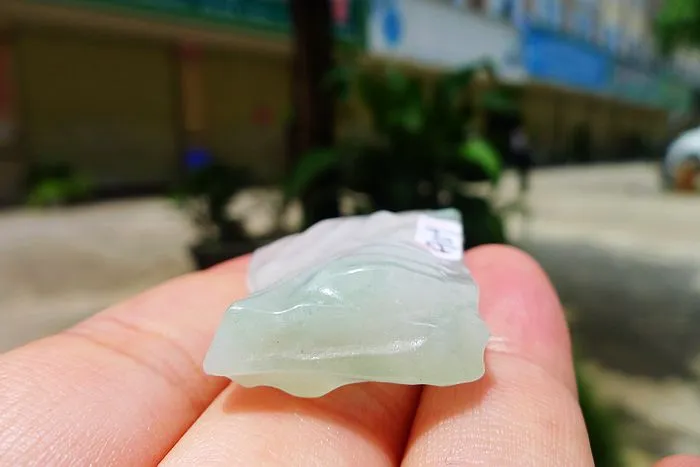 Natural Jade Rough Jadeite Raw (12g,4.3X2.3X0.9cm)