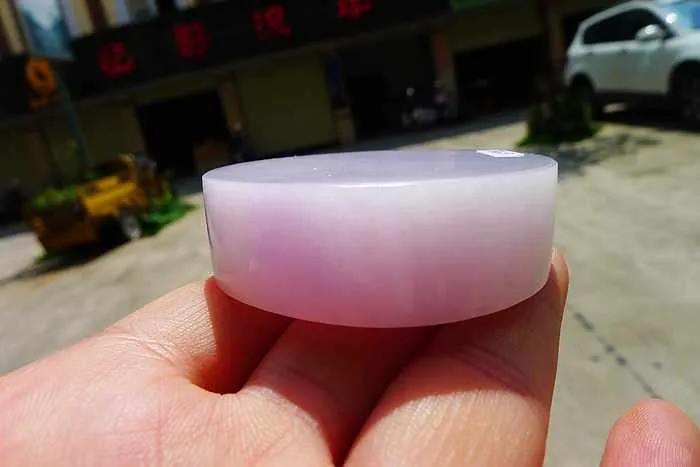 Natural Jade Rough Jadeite Raw (130g,5.4X5.4X1.65cm)