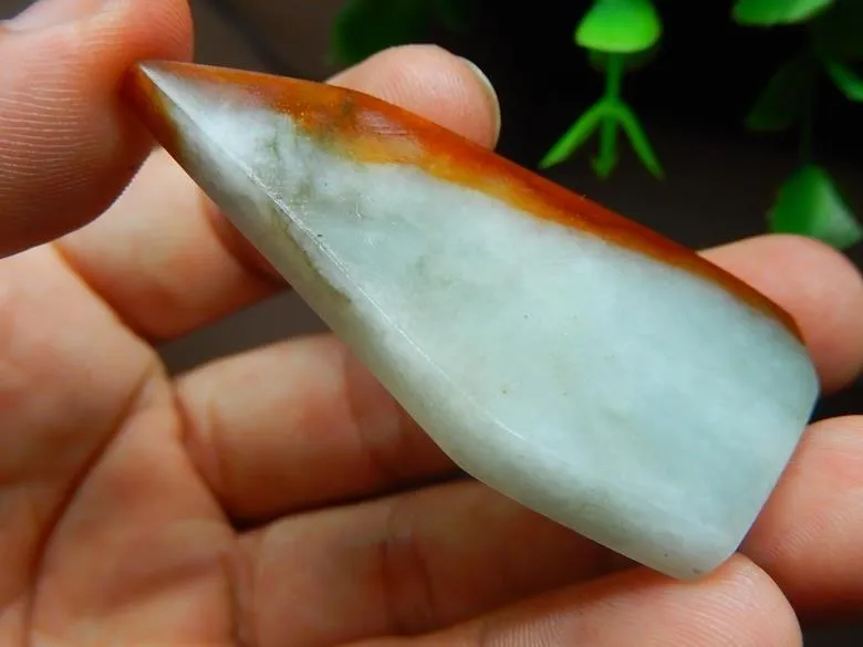 Natural Jade Rough Jadeite Raw (18g, 56X26X5mm)