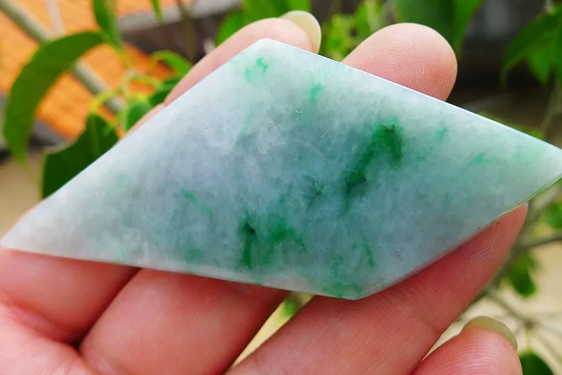 Natural Jade Rough Jadeite Raw (18g,7.2X3X0.5cm)