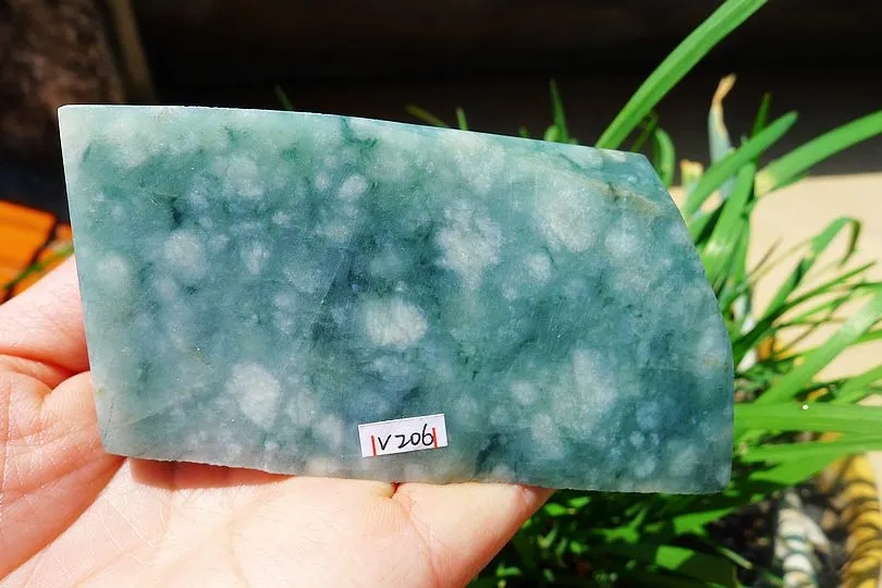 Natural Jade Rough Jadeite Raw (291g,9.4X4.8X2.5cm)