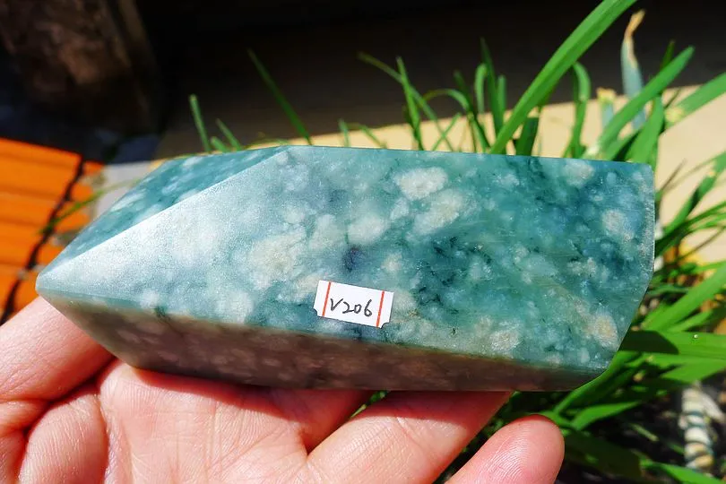 Natural Jade Rough Jadeite Raw (291g,9.4X4.8X2.5cm)