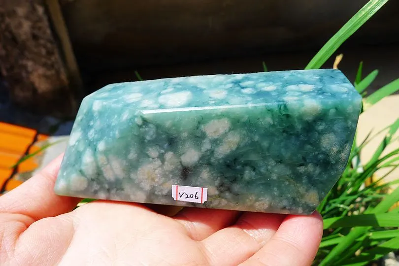 Natural Jade Rough Jadeite Raw (291g,9.4X4.8X2.5cm)