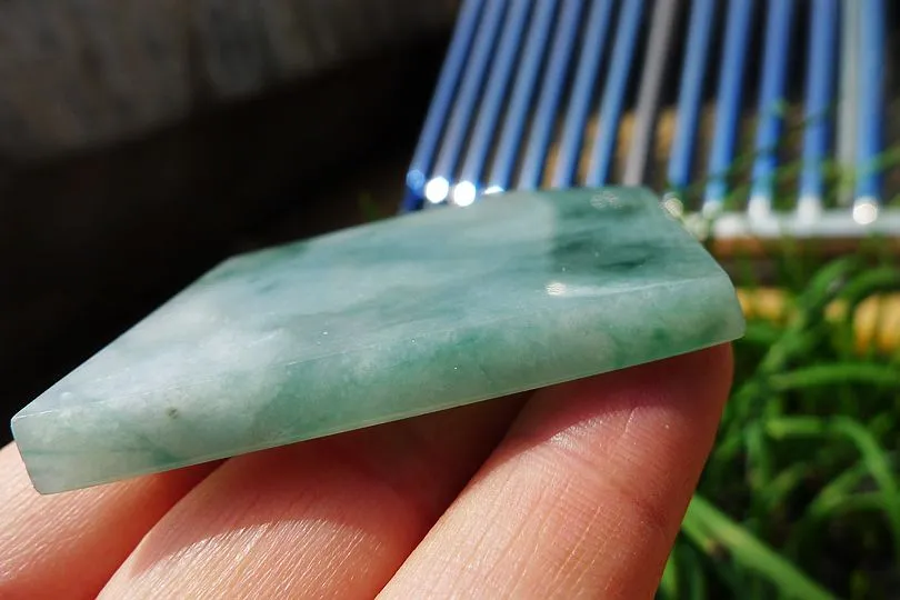 Natural Jade Rough Jadeite Raw (31g,5.5X3.9X0.5cm)