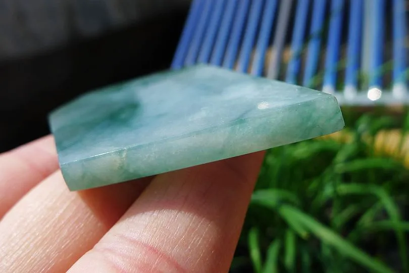 Natural Jade Rough Jadeite Raw (31g,5.5X3.9X0.5cm)