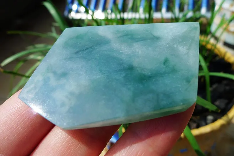 Natural Jade Rough Jadeite Raw (31g,5.5X3.9X0.5cm)