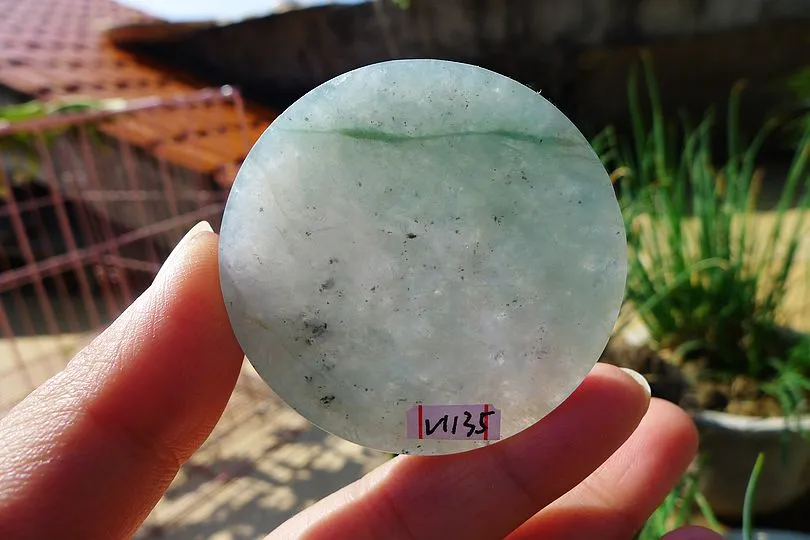 Natural Jade Rough Jadeite Raw (39g,5X5X0.6cm)