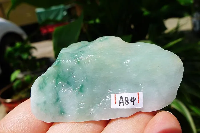 Natural Jade Rough Jadeite Raw (50g,5.8X3.8X2cm)