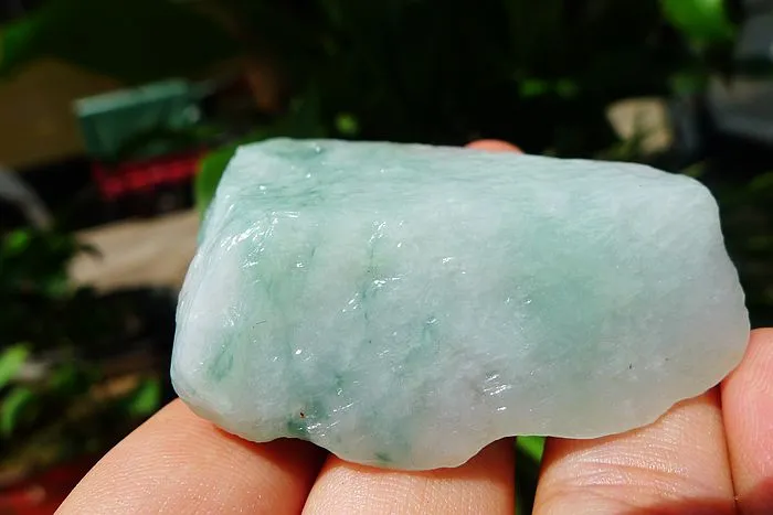 Natural Jade Rough Jadeite Raw (50g,5.8X3.8X2cm)